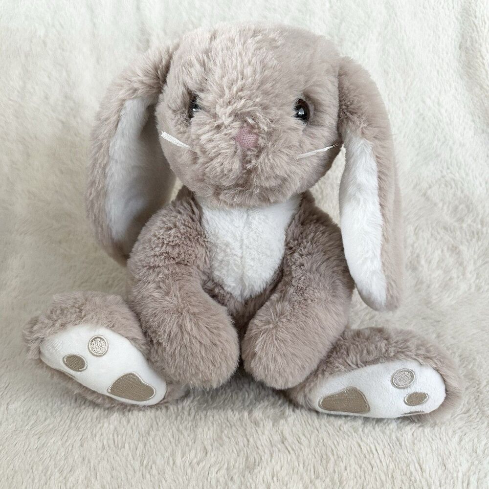 Bearington Collection Bunny Brown Rabbit Long Floppy Ears Sitting 10" Toy Easter